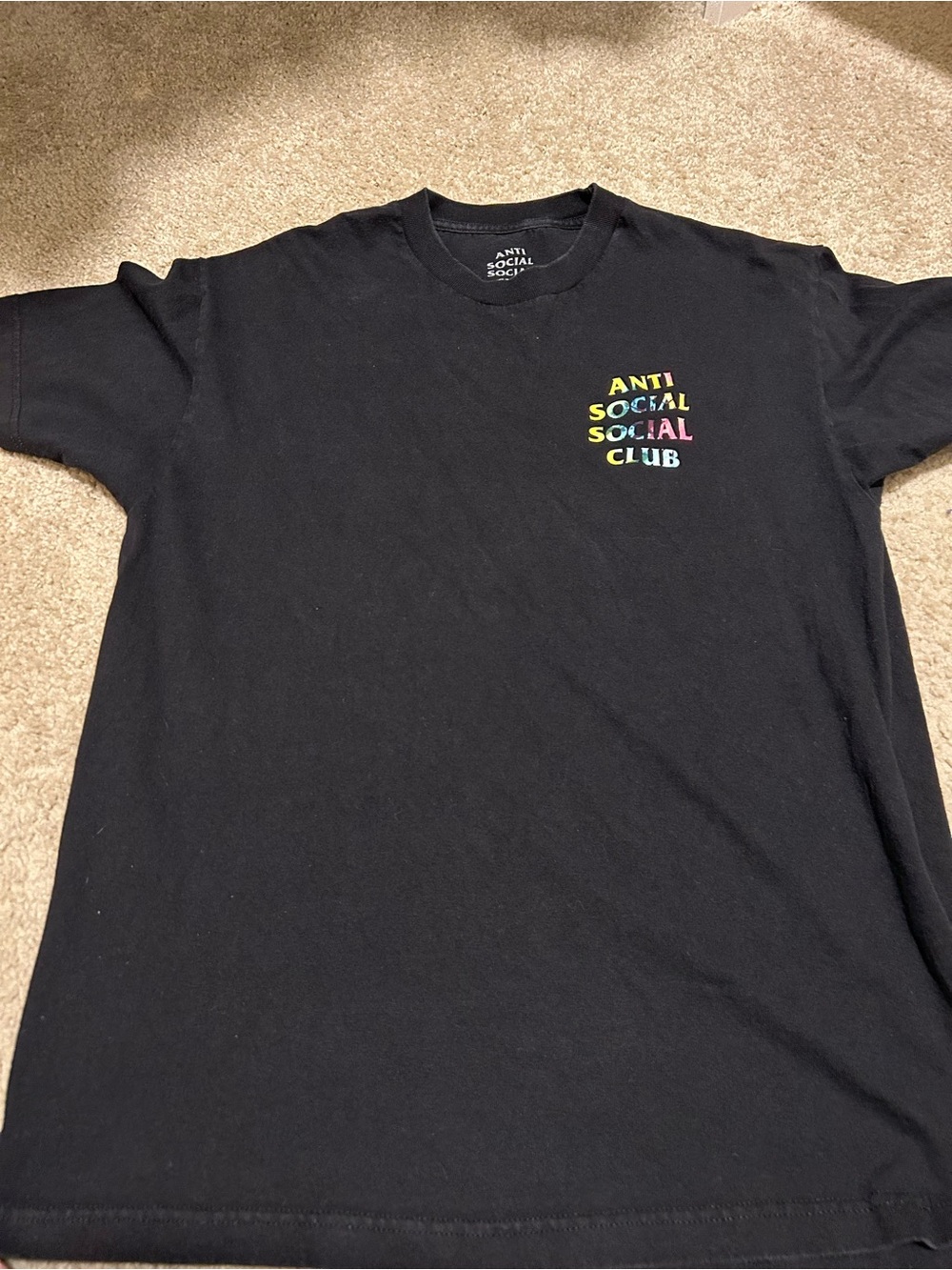 Anti social social club tshirt size large as is condition